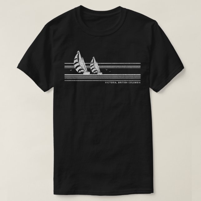 Camiseta Vintage Vintage Sailing 70 Nautical (Diseño del anverso)