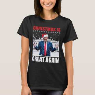 Camiseta Vintage vuelve a hacer grandes a los Navidades gra