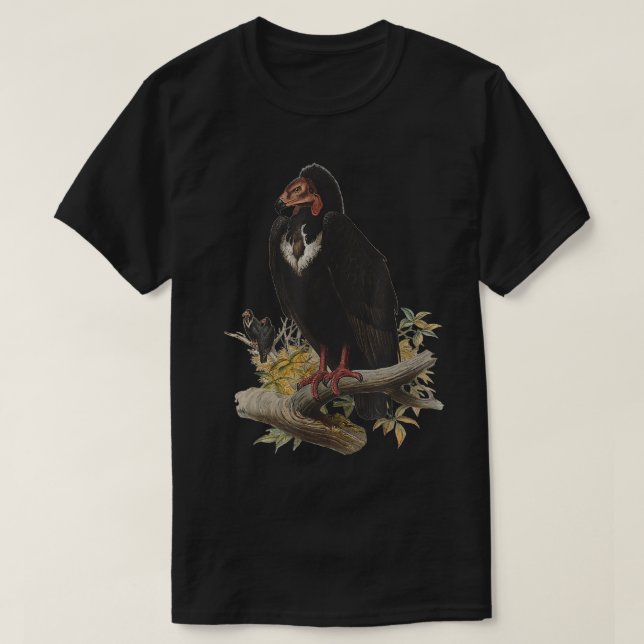 Camiseta Vintage Vulture Scientific Drawing Turkey RedHeade (Diseño del anverso)