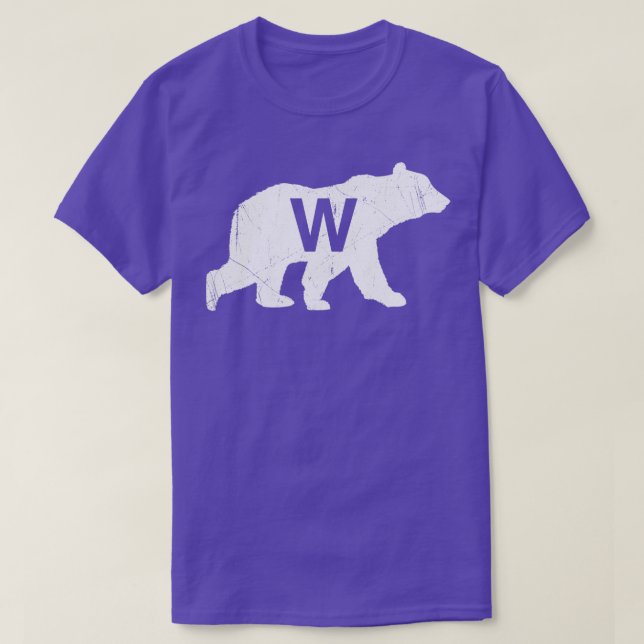 Camiseta Vintage W Bear Blue (Diseño del anverso)