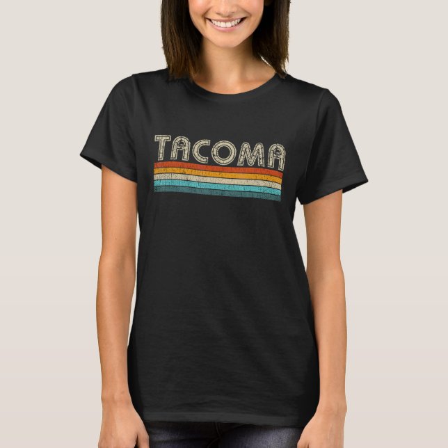 Camiseta Vintage Wa Home State Washington Tacoma 1 (Anverso)