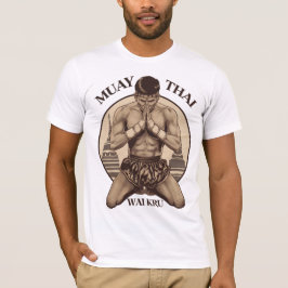 Camiseta Vintage Wai Kru T-Shirt | Art Deco retro muay tail