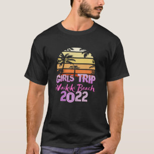 Camiseta Vintage WAIKIKI BEACH Todos los CHICAS TRIP 2022 P