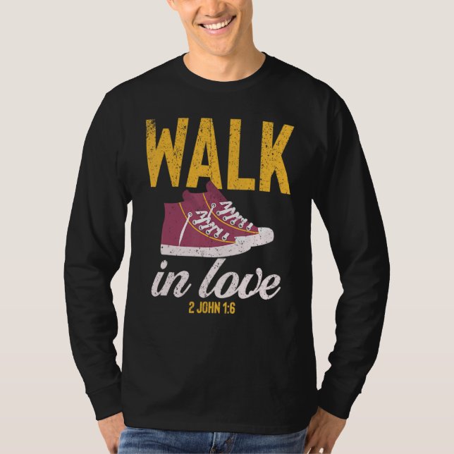 Camiseta Vintage Walk In Love Christian (Anverso)