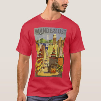 Camiseta Vintage Wanderlust