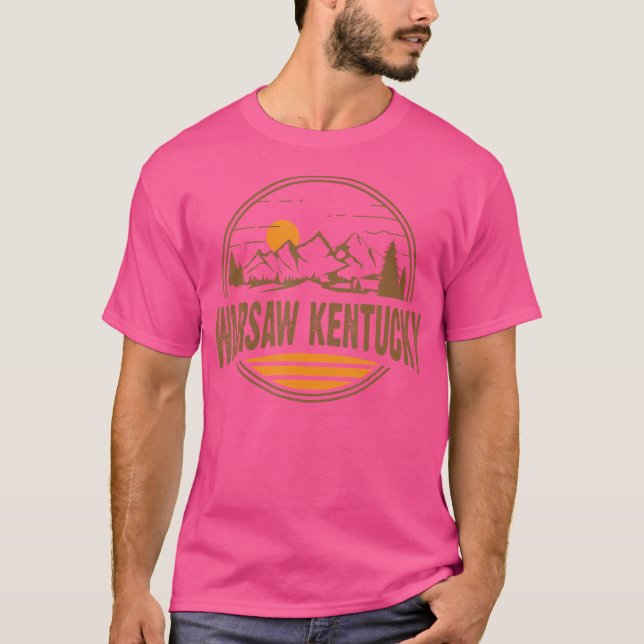 Camiseta Vintage Warsaw Kentucky Mountain Senking Souvenir  (Anverso)