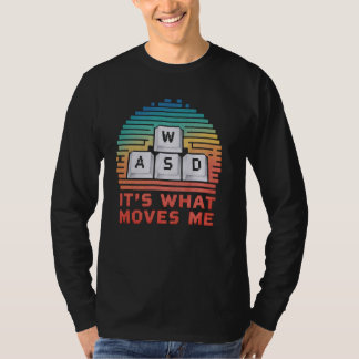Camiseta Vintage WASD PC Gamer