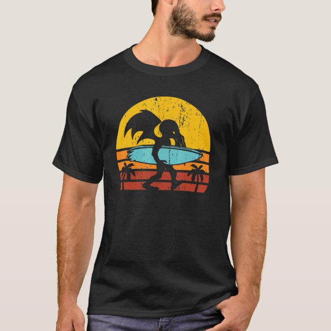 Camiseta Vintage Wave Surfing Retro (Anverso)