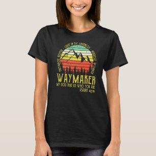 Camiseta Vintage Waymaker Miracle Worker Promise Keeper Lig