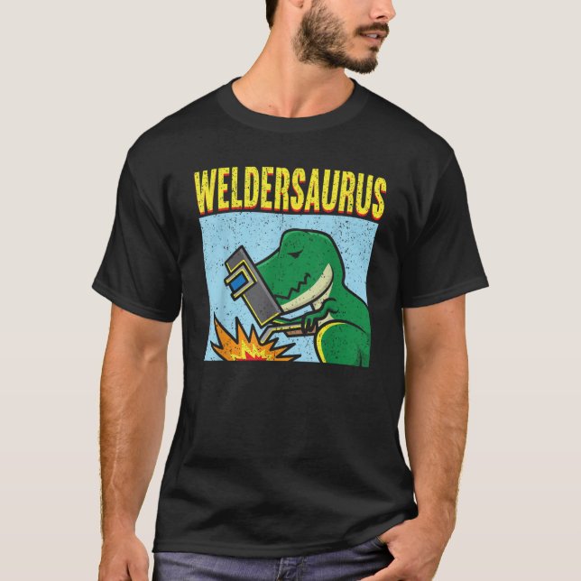 Camiseta Vintage Weldersaurus Welder (Anverso)