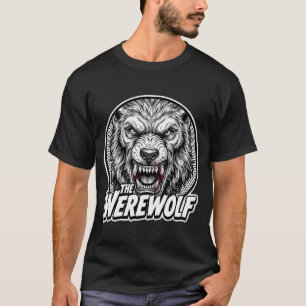 Camiseta Vintage Werewolf Monster Graphic