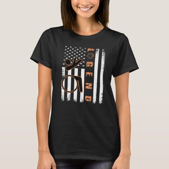 Camiseta Vintage Whellie Handicap Wheelchair Basketball Poi (Anverso)