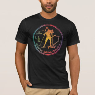 Camiseta Vintage Whistler British Columbia Ski