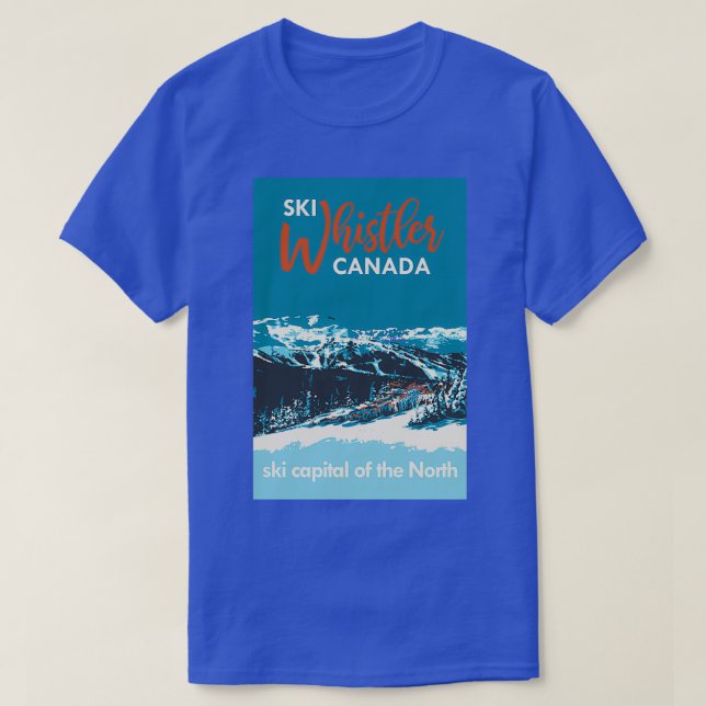 Camiseta Vintage Whistler Canada Ski (Diseño del anverso)