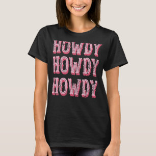 Camiseta Vintage White Howdy Rodeo West Country Southern