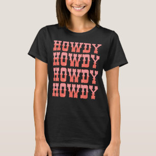 Camiseta Vintage White Howdy Rodeo West Country Southern
