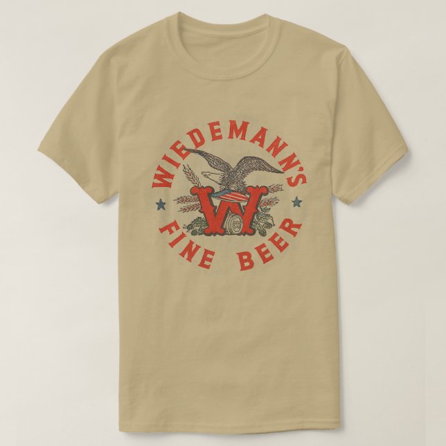 Camiseta Vintage Wiedemannx27s Cerveza fina Wiedemann (Diseño del anverso)