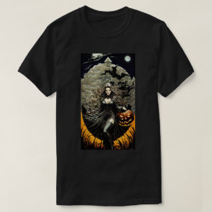 Camiseta Vintage Witch Halloween T-Shirt
