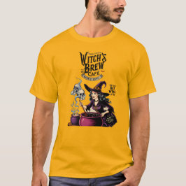 Camiseta Vintage Witch's Brew Café T Shirt