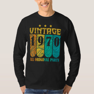 Camiseta Vintage with All Original Parts and Born in 1970