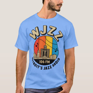 Camiseta Vintage WJZZ 106 FM Detroit Jazz