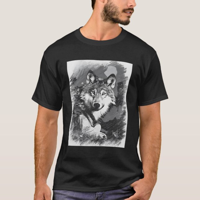 Camiseta Vintage Wolf (Anverso)