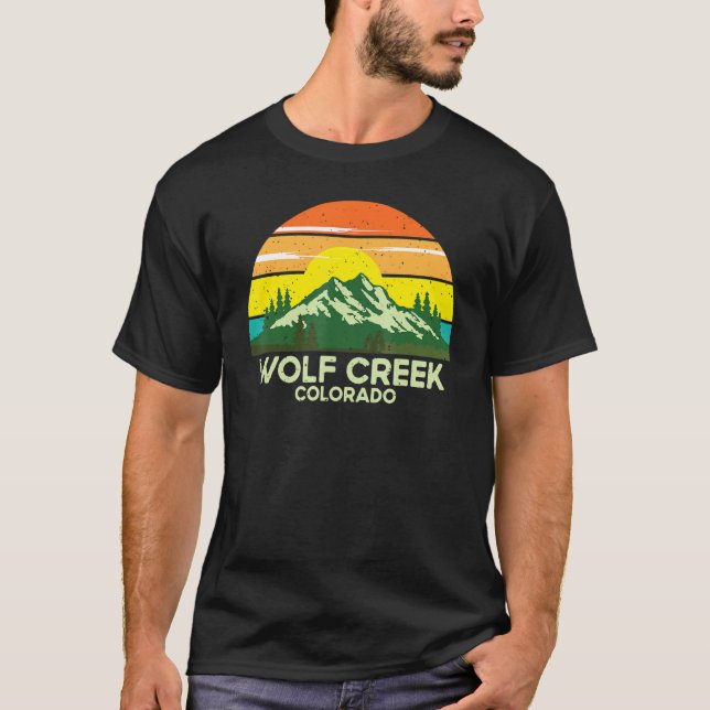 Camiseta Vintage Wolf Creek Freestyle Skiation Vacation (Anverso)