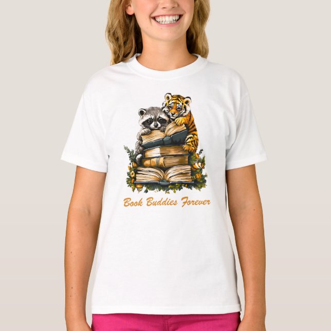 Camiseta Vintage Woodland Book Club (Anverso)