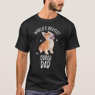 Camiseta Vintage Worlds Okayest Welsh Corgi Dad Dog Papa