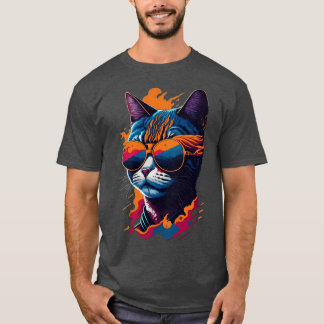 Camiseta Vintage y Flair felino Retro Guay Cat 3