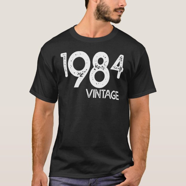 Camiseta Vintage Y Nacido En 1984 (Anverso)