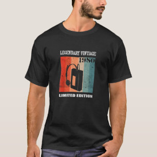 Camiseta Vintage Y Retro Cumpleaños, Walkman, Vintage, Año