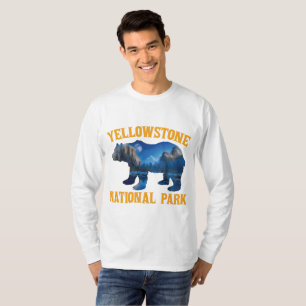 Camiseta Vintage Yellowstone Parque Nacional Bear Wyoming