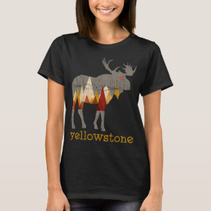 Camiseta Vintage Yellowstone Parque Nacional Bull Moose