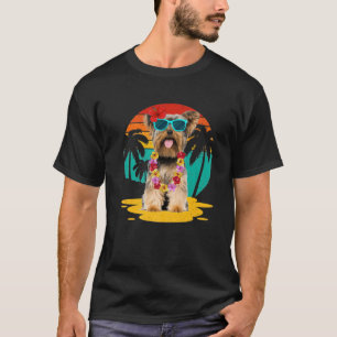 Camiseta Vintage Yorkshire Terrier Lover Usa gafas de sol
