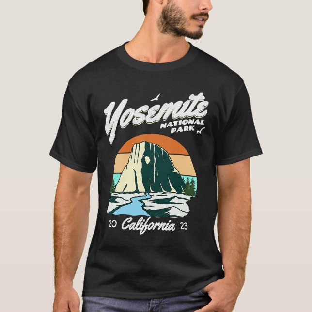 Camiseta Vintage Yosemite National Park Mountain California (Anverso)