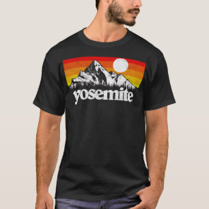 Camiseta Vintage Yosemite National Park Retro Mountains & S