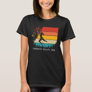 Camiseta Vintage Yosemite Valley USA Rock Climbing Boulderi