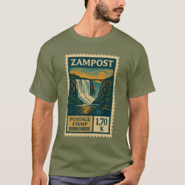 Camiseta Vintage Zambia Postage Stamp