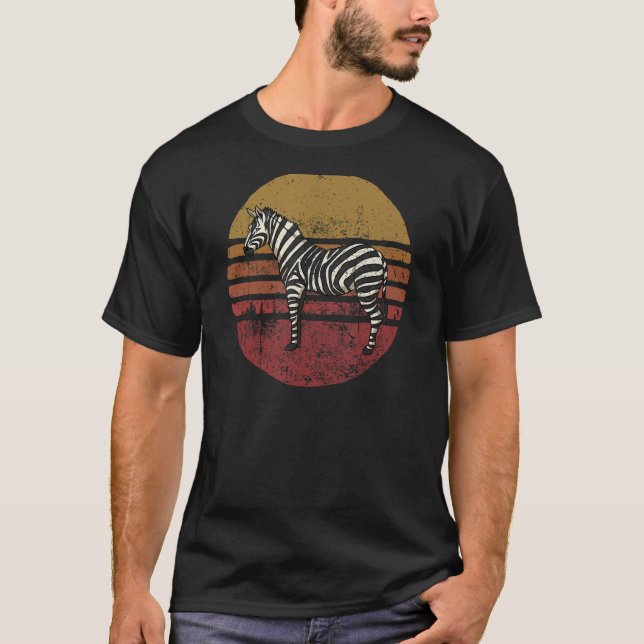 Camiseta Vintage Zebra Retro Style Zebra (Anverso)