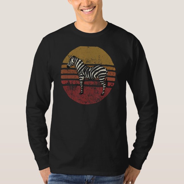 Camiseta Vintage Zebra Retro Style Zebra (Anverso)