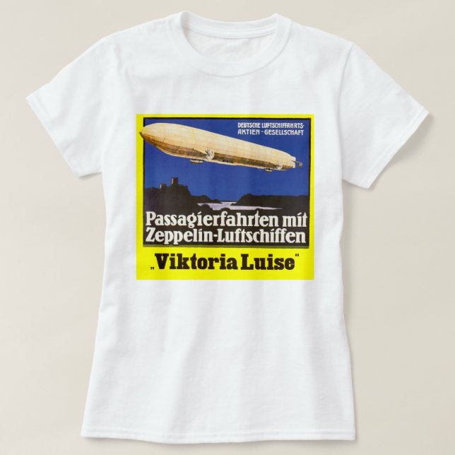 Camiseta Vintage Zeppelin Viktoria Luise (Diseño del anverso)