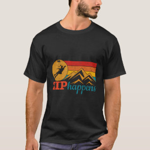 Camiseta Vintage Zipline Adventure Thrill Seeker Zip Line