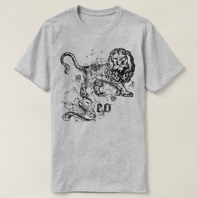 Camiseta Vintage Zodiac Leo (Diseño del anverso)