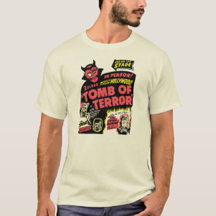 Camiseta VintageTomb del arte del poster de la demostración