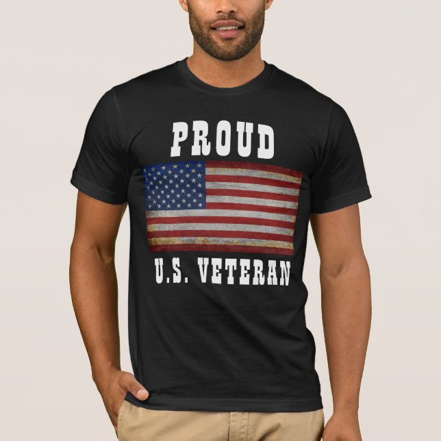 Camiseta VINTAJE DE BANDERA ESTADOUNIDENSE PERSONALIZADA Ca (Anverso)