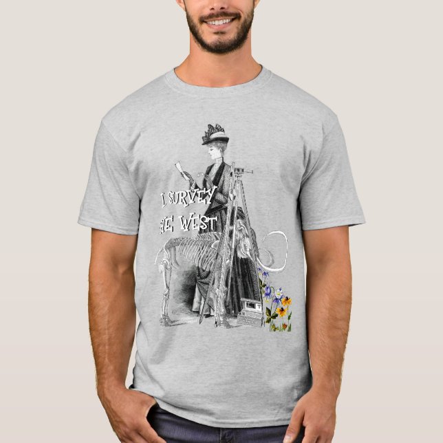 CAMISETA VINTAJE DE ENCUESTA OCCIDENTAL DE ESTUDIO DE TIERR (Anverso)