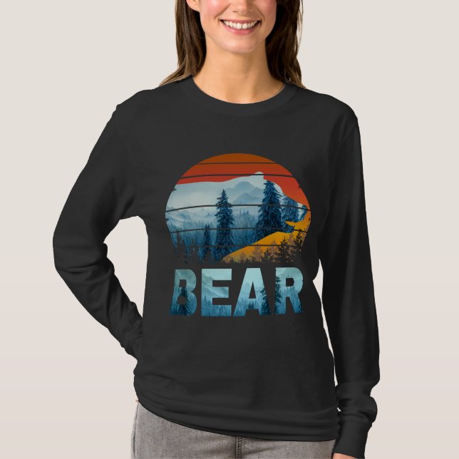 CAMISETA VINTAJE DE OSO NATURALEZA SILVESTRE (Anverso)