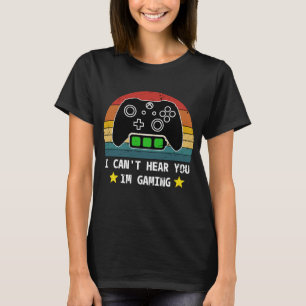 CAMISETA VINTAJE DIVERTIDO QUE NO PUEDO OÍRTE JUGAR