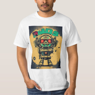 Camiseta vintaje robot steampunk IAs